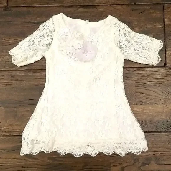 Girls Lave and Pearl Dress - Picture 1 of 4